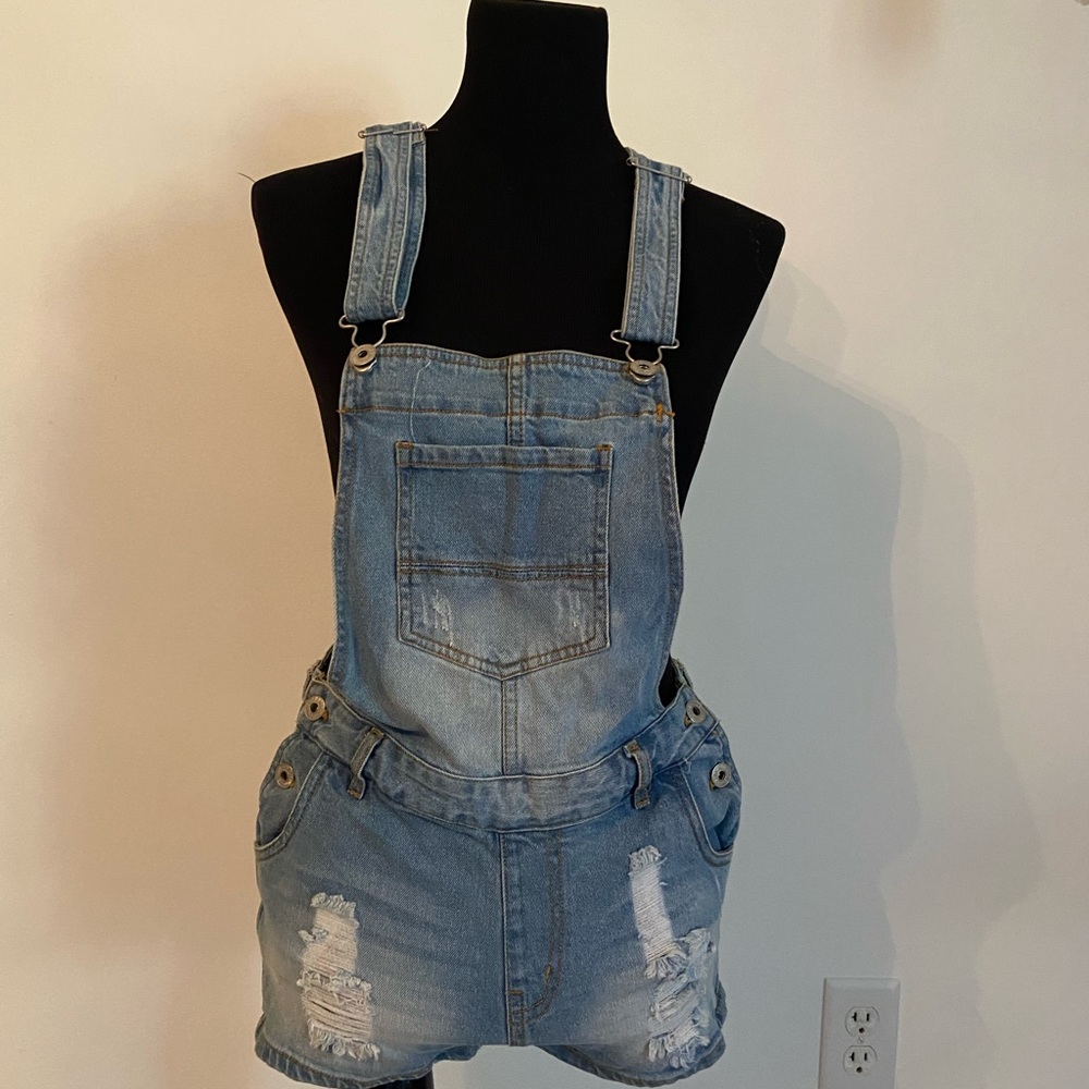 Love Tree Denim overall shorts